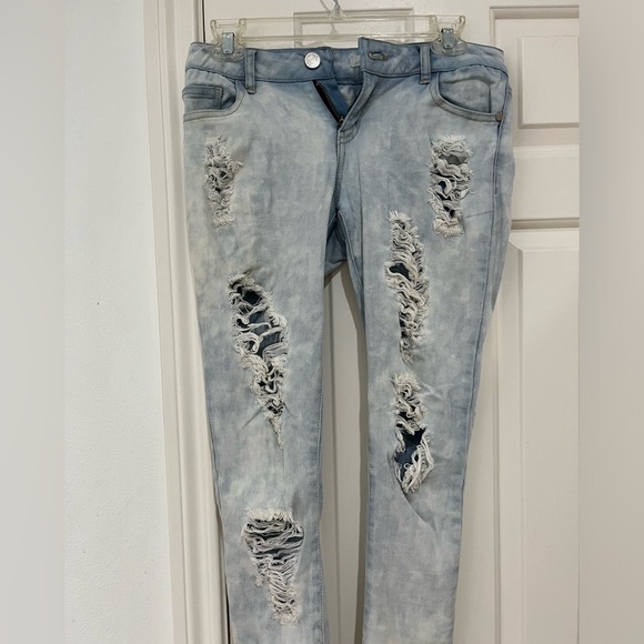 Refuge Ripped Washed Skinny Jeans size 0 - Picture 2 of 5